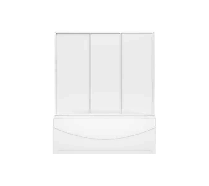 Шторка для ванны BAS Ямайка 180х145, Цвет стекла: пластик Вотер