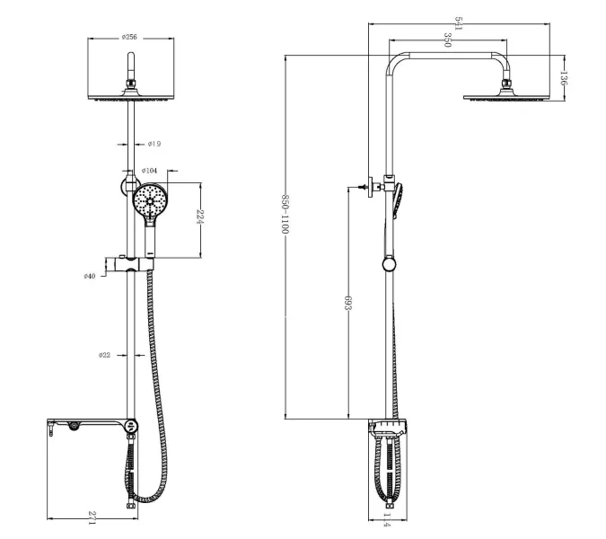Душевой гарнитур Lemark LM8810C, изображение 2