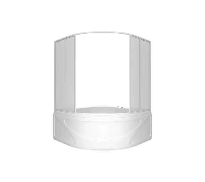 Шторка для ванны BAS Хатива 144х145 для угловых ванн, изображение 2