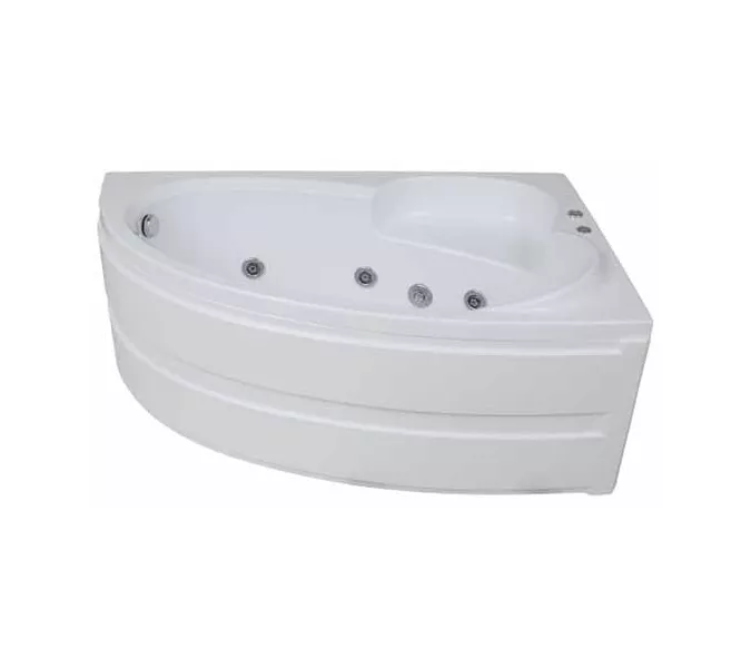 Ванна акриловая  BAS Сагра 160*100  L/R  с г/м, Комплектация: гидромассаж, Ориентация: Левая