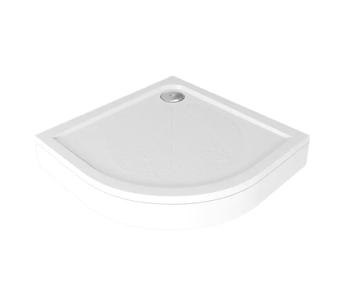 Поддон радиусный  из литьевого мрамора Good Door Эклипс, Выбрать цвет: Белый, Выбрать размер: 100х100