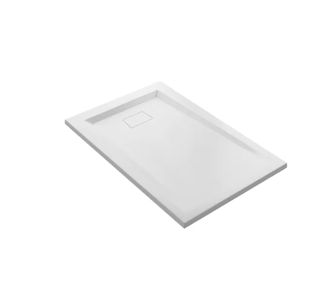 Поддон прямоугольный литьевой мрамор Good Door Атриум, Выбрать цвет: Белый, Выбрать размер: 110х70