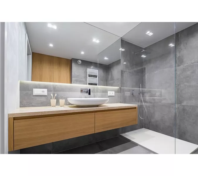 Поддон прямоугольный из литьевого мрамора Good Door Stella, Выбрать размер: 1000x700, Выбрать цвет: Белый, изображение 3