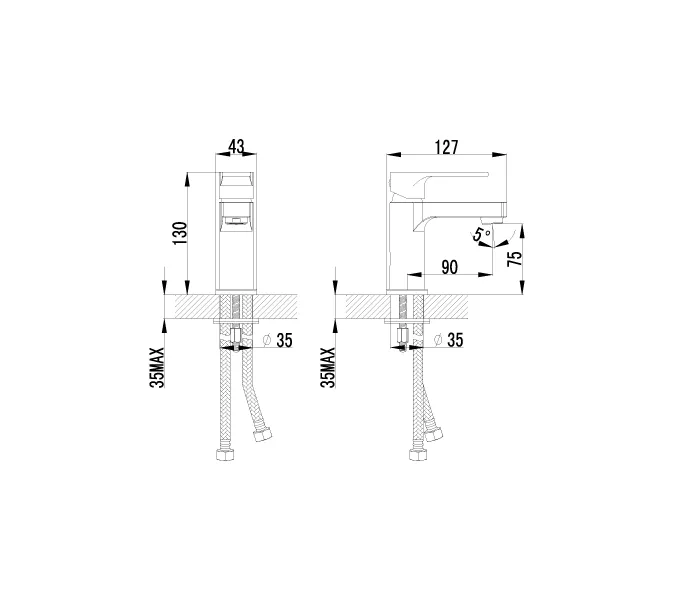 Смеситель Lemark Plus Grace LM1506С для раковины, изображение 2