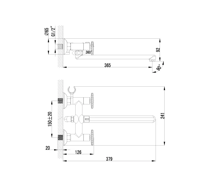 Смеситель Lemark Plus Spirit LM1951C универсальный, изображение 2