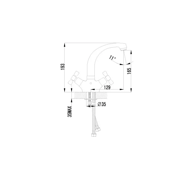 Смеситель Lemark Benefit LM2507C для раковины, изображение 2