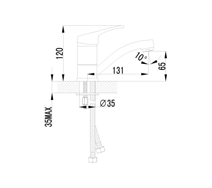Смеситель Lemark Omega LM3107C для раковины, изображение 2
