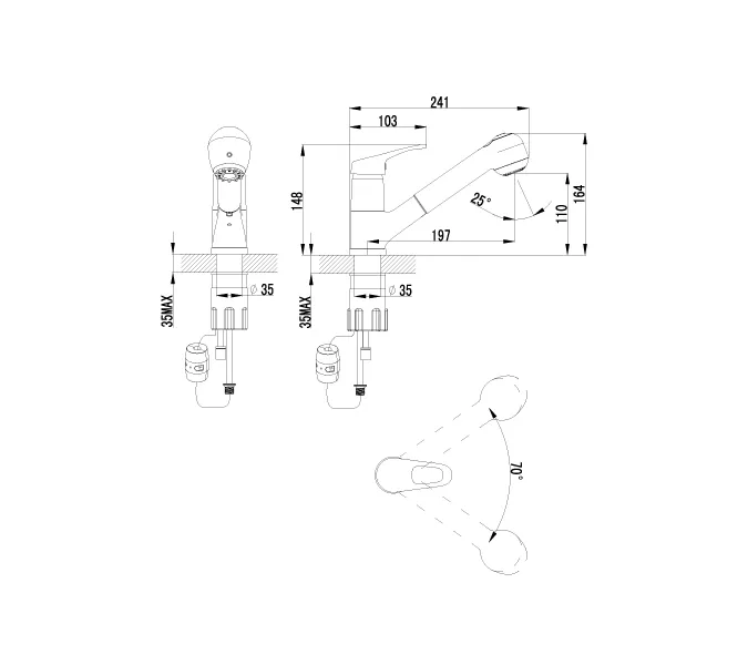 Смеситель Lemark Omega LM3150C для кухни, изображение 2