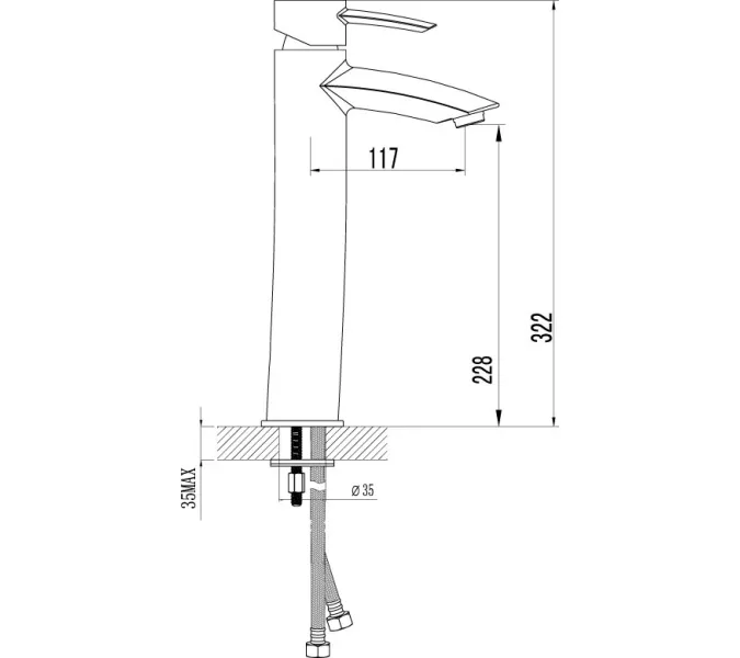 Смеситель Lemark Atlantiss LM3209C для раковины, изображение 2