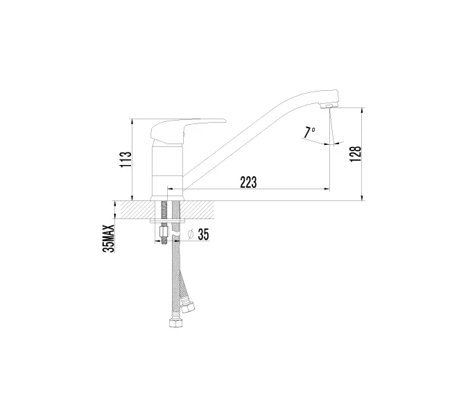 Смеситель Lemark Pramen LM3304C для кухни, изображение 2