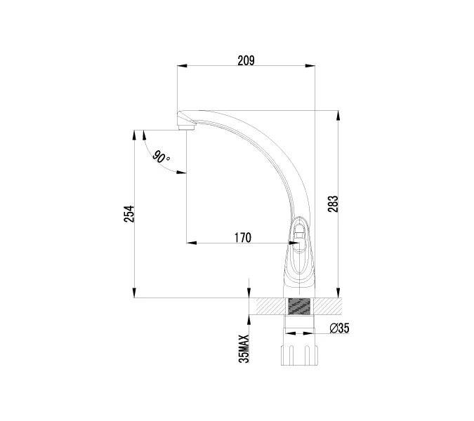 Смеситель Lemark Luna LM4155C для кухни, изображение 2