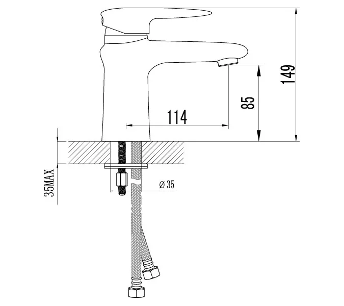 Смеситель Lemark Status LM4406C для раковины, изображение 2