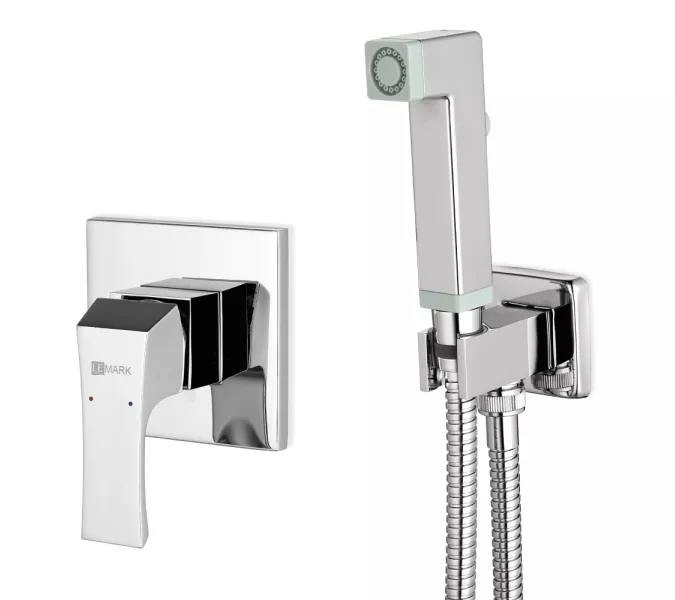 Смеситель Lemark Unit LM4519C с гигиеническим душем, встраиваемый