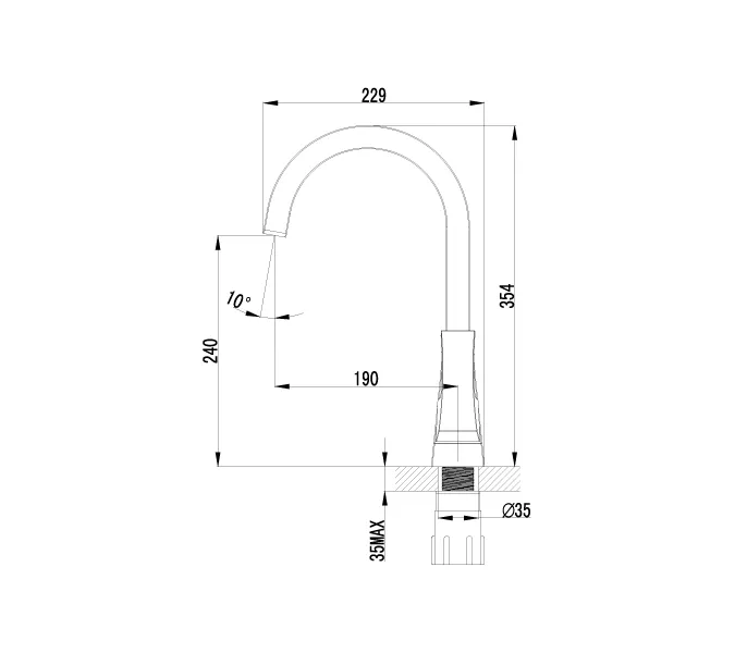 Смеситель Lemark Unit LM4555C для кухни, изображение 2