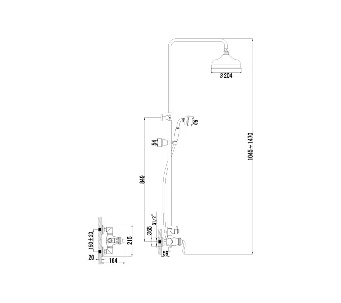 Смеситель Lemark Brava LM4760G для душа, изображение 2