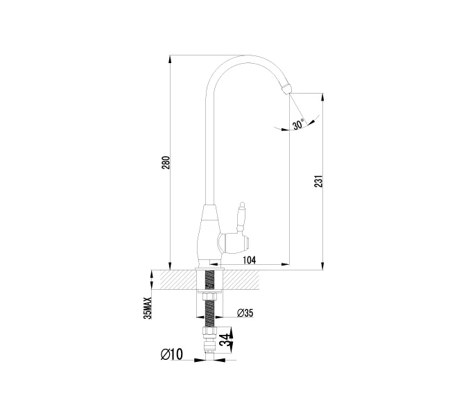 Кран Lemark Villa LM4840B для питьевой воды, изображение 2