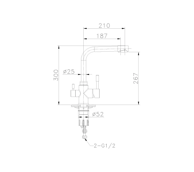 Смеситель Lemark Expert LM5061S для кухни с подключением к фильтру с питьевой водой, Выбрать цвет: Хром, изображение 2