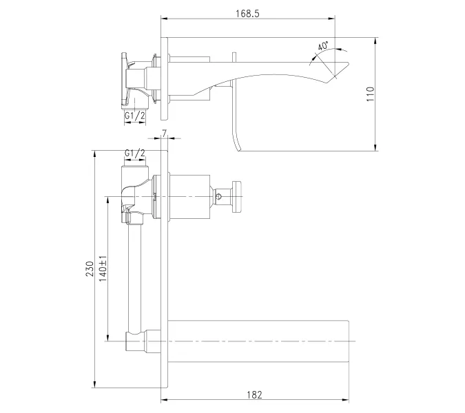 Смеситель Lemark Contest LM5826CW для раковины, встраиваемый, изображение 2