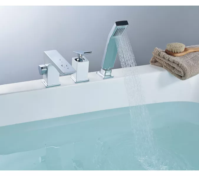 Смеситель Lemark Contest LM5845CW на борт ванны, изображение 3