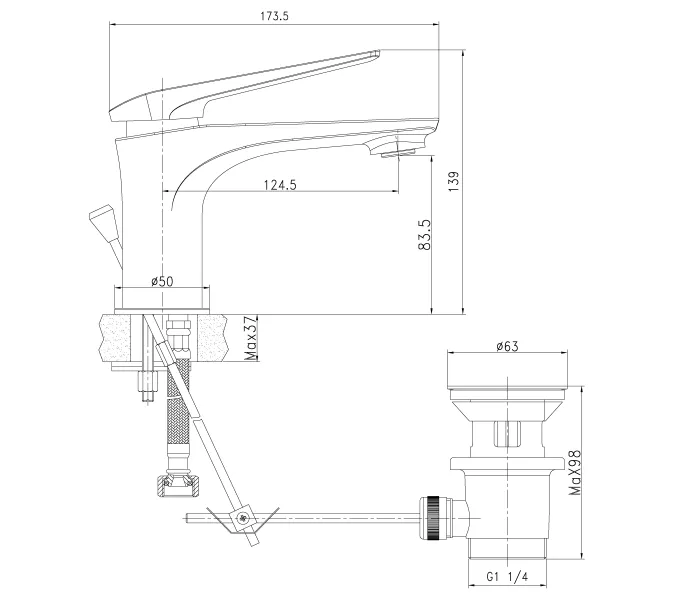 Смеситель Lemark Allegro LM5906CW для раковины, изображение 2