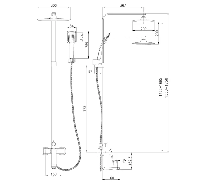 Душевая стойка  Lemark Allegro LM5962CW, изображение 2