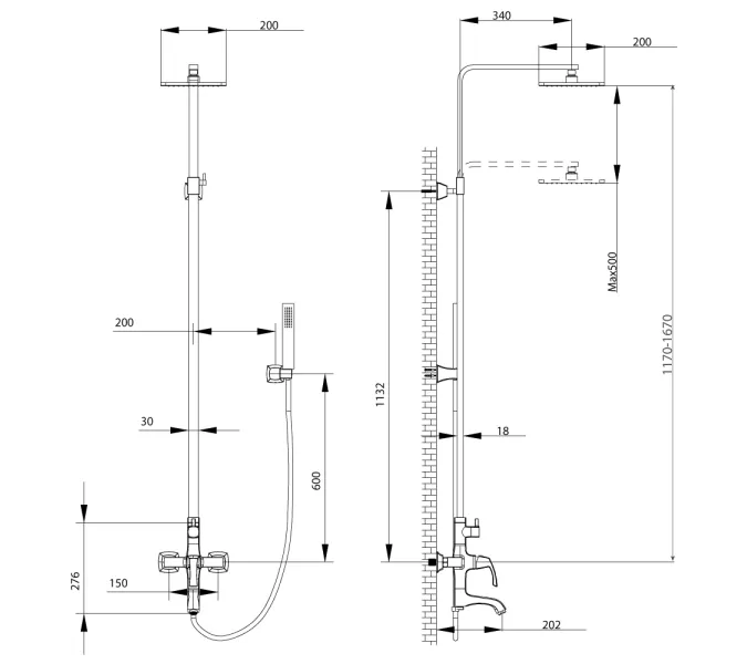 Смеситель Lemark Nubira LM6262ORB для ванны и душа, изображение 2