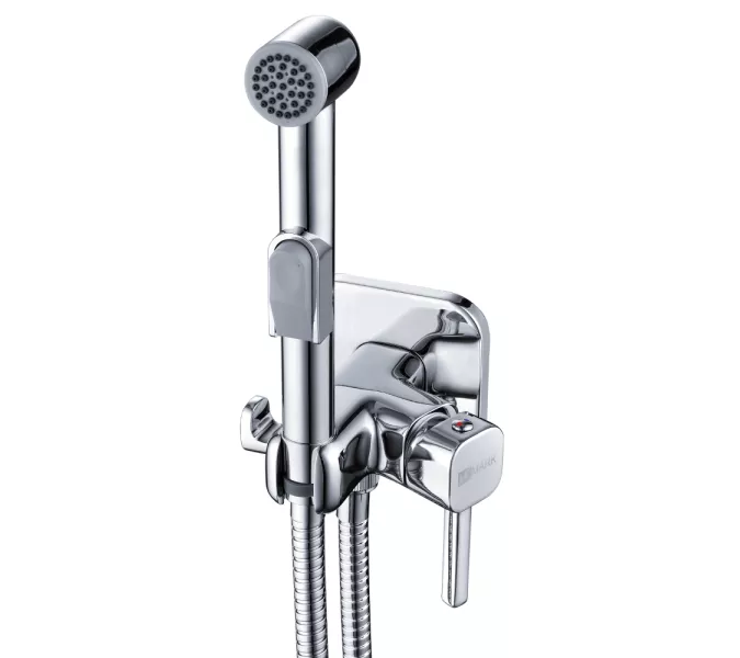 Смеситель Lemark Solo LM7165C с гигиеническим душем, встраиваемый, Выбрать цвет: Хром