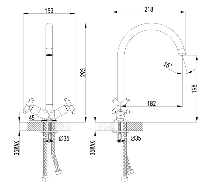 Смеситель  Lemark Practica LM7504C  для кухни, изображение 2