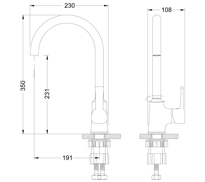 Смеситель Lemark Evitta LM0505C для кухни, изображение 2
