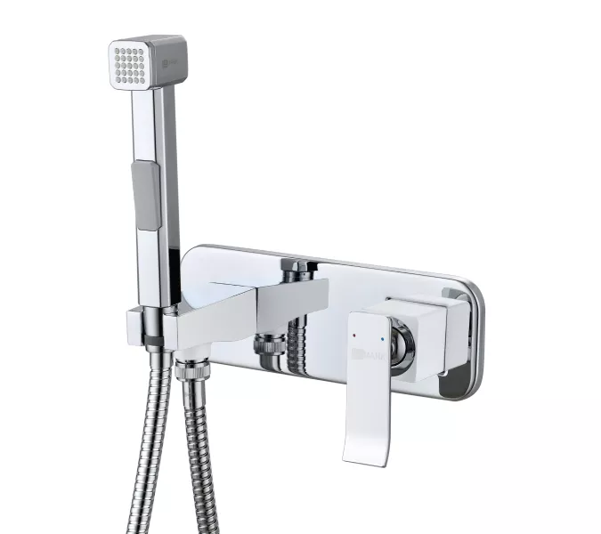 Смеситель Lemark Contest LM5819CW с гигиеническим душем, встраиваемый