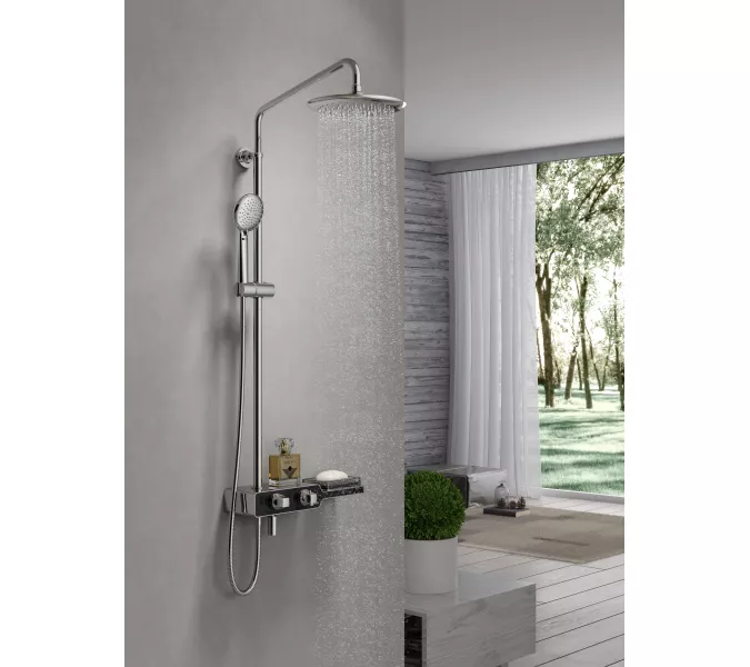 Душевая стойка  Lemark Tropic LM7009С  с термостатом, изображение 2