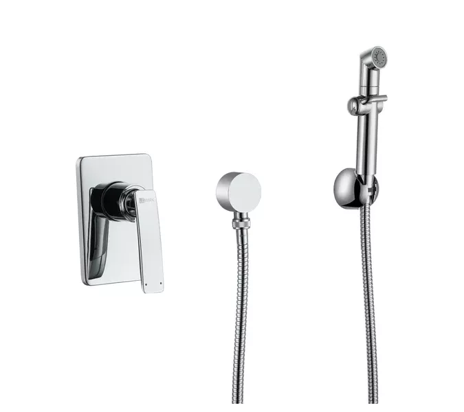 Смеситель Lemark Bellario LM6819C с гигиеническим душем, встраиваемый