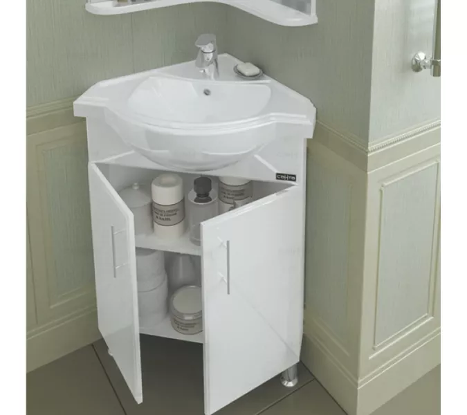 Тумба напольная СанТа Аврора 65 угловая, без раковины, изображение 5