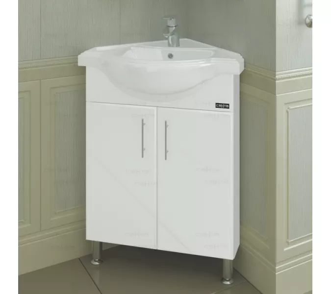 Тумба напольная СанТа Аврора 65 угловая, без раковины, изображение 4