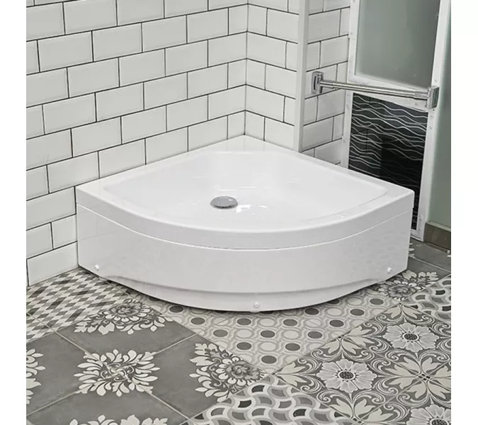 Поддон Radomir радиальный на раме-подставке 80х80