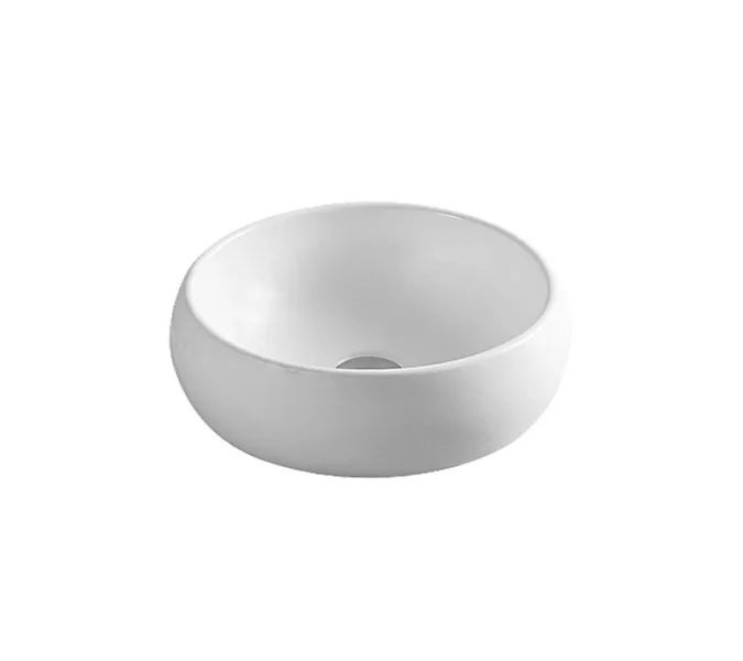 Раковина накладная овальная CeramaLux 5004, Выбрать цвет: Белый