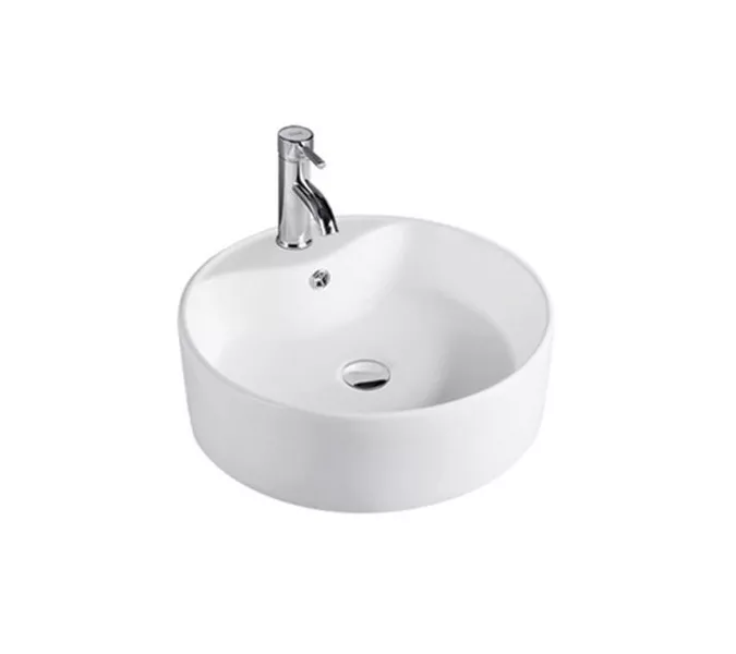 Раковина накладная круглая CeramaLux серия N 7026B/9008В, Выбрать размер: 40х40х16, изображение 2