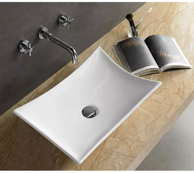 Раковина накладная прямоугольная CeramaLux 7701B
