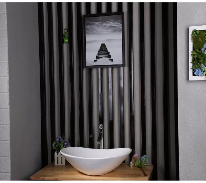 Раковина накладная овальная CeramaLux 7811, Выбрать цвет: Белый, изображение 2