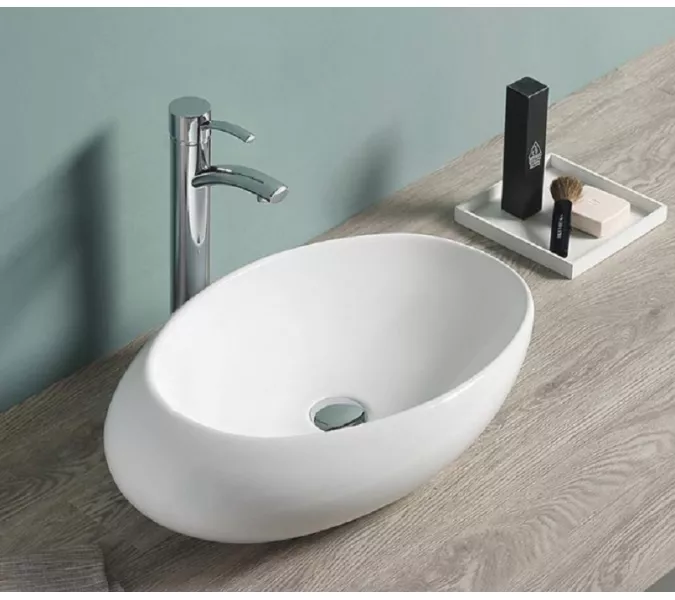 Раковина накладная овальная CeramaLux 78255