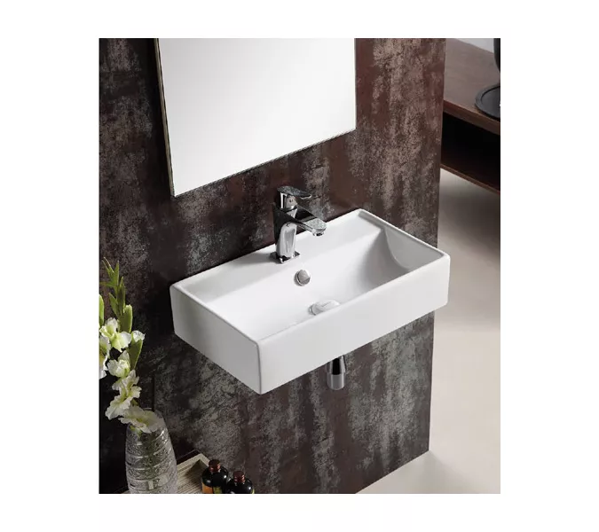 Раковина накладная прямоугольная CeramaLux 7836, изображение 2