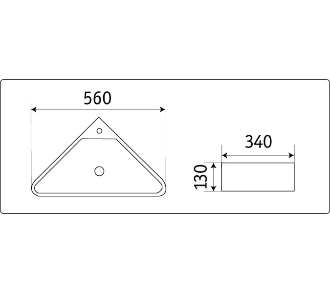 Умывальник CeramaLux 78377, изображение 3