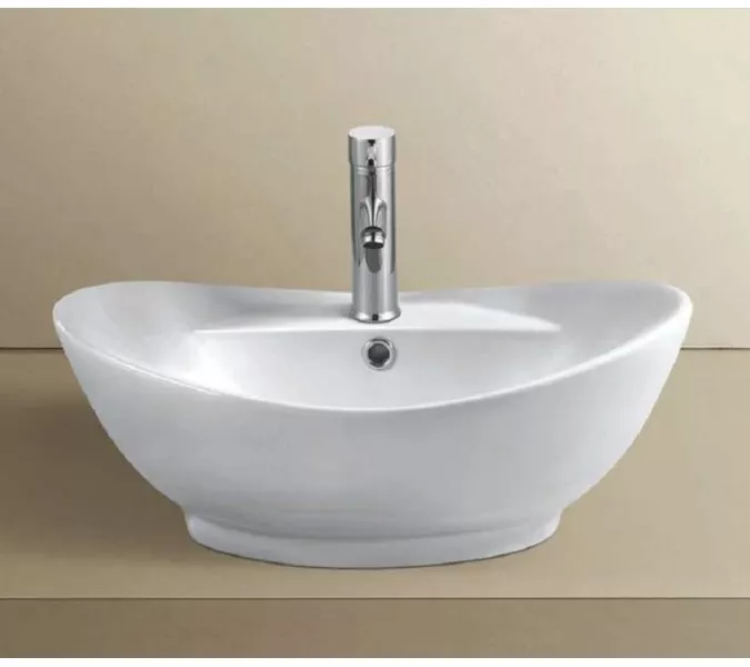 Раковина накладная овальная CeramaLux серия N 9018, изображение 3