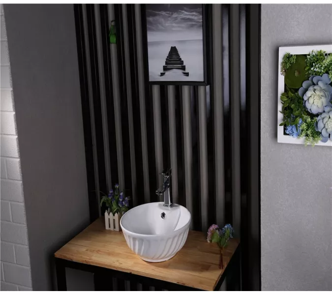 Раковина накладная круглая CeramaLux  9074, изображение 5