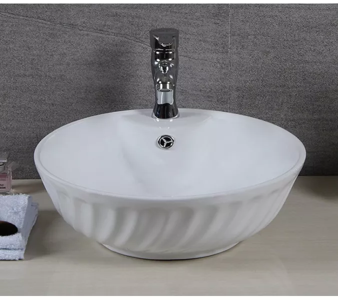 Раковина накладная круглая CeramaLux  9074, изображение 2