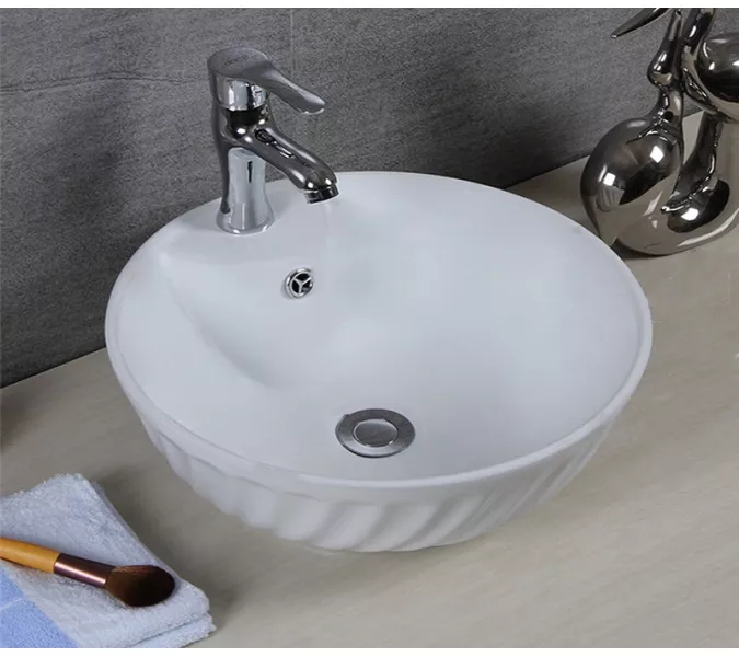 Раковина накладная круглая CeramaLux  9074, изображение 3