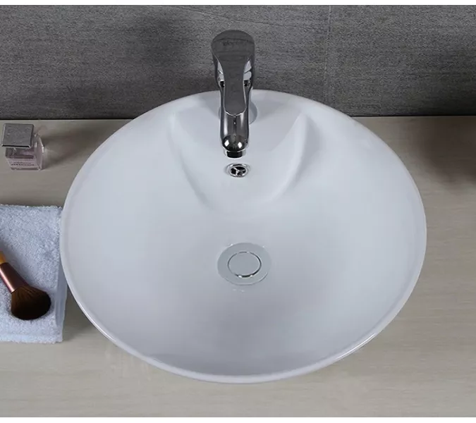 Раковина накладная круглая CeramaLux  9074, изображение 4