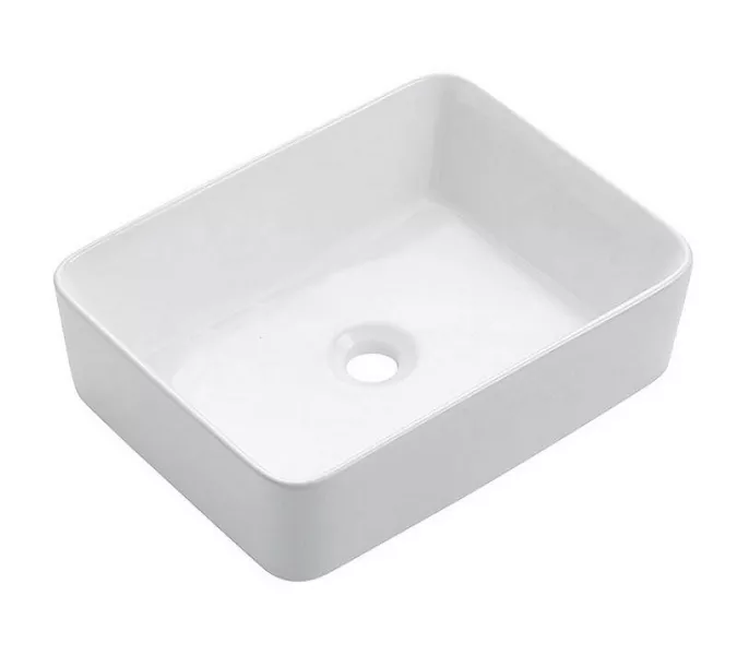 Раковина накладная прямоугольная CeramaLux 9103, Выбрать цвет: Белый