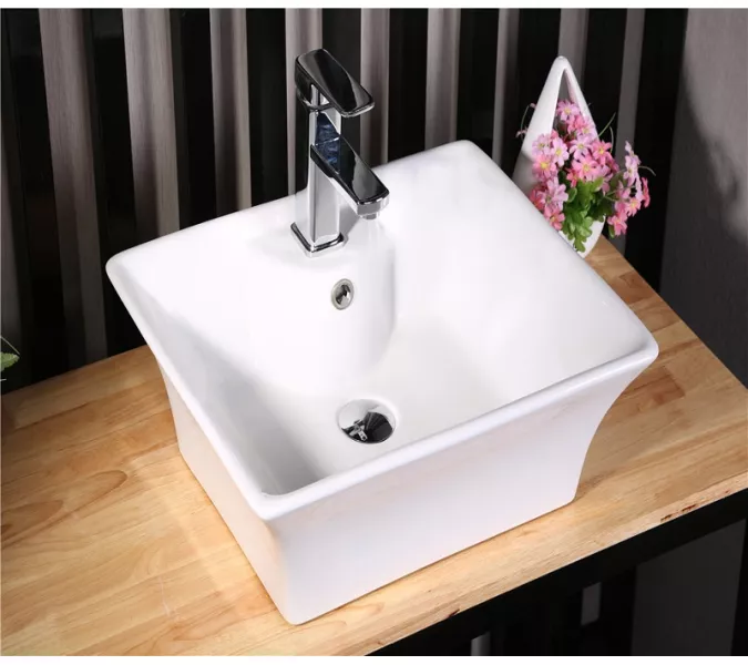 Раковина накладная прямоугольная CeramaLux 9108, изображение 2