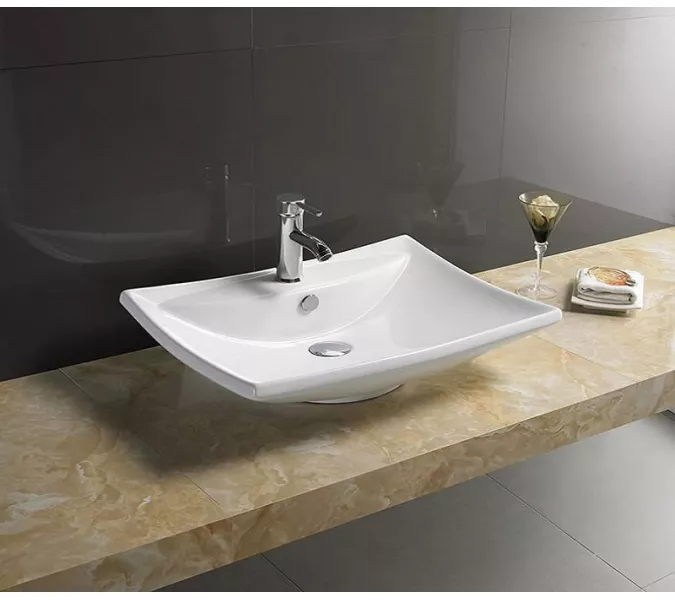 Раковина накладная прямоугольная CeramaLux 9111, изображение 5